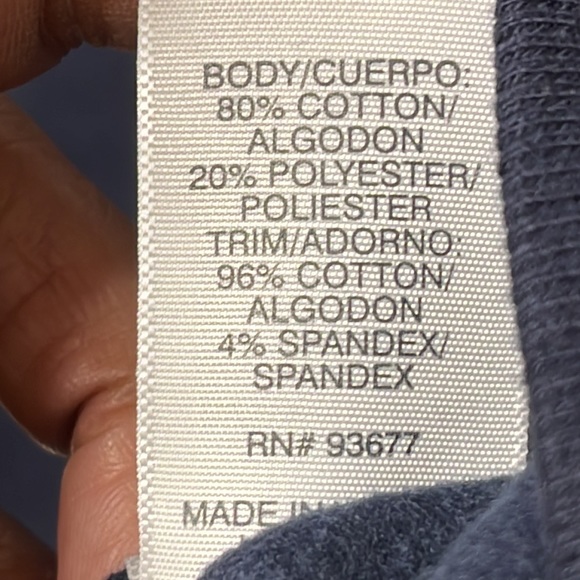 NWOT SJB Active mens Sweatshirt Fleece lined Full zip Blue XLT XL Tall - Picture 3 of 9